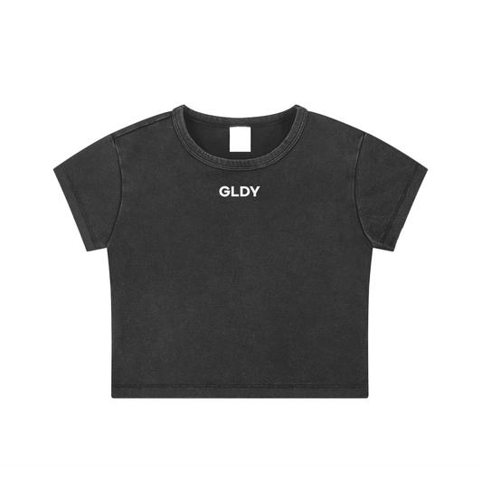 Black GLDY Crop Top